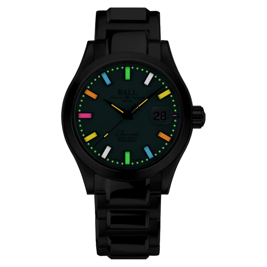 Ball Watch Watch Engineer III Marvelight Chronometer 40mm Turquoise Dial Silver Steel Bracelet