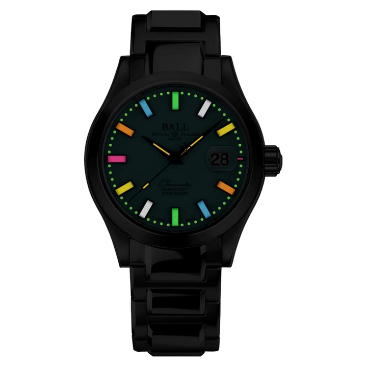 Ball Watch Watch Engineer III Marvelight Chronometer 40mm Turquoise Dial Silver Steel Bracelet