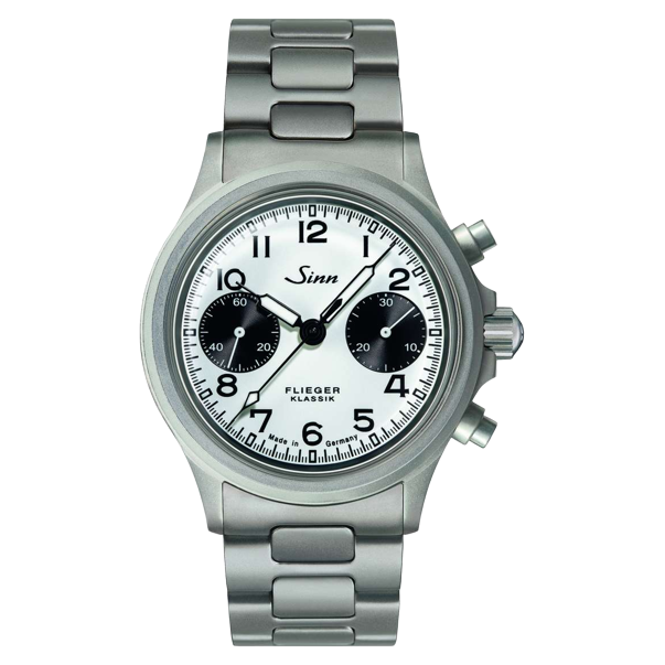 Sinn 356 Pilot Classic W 38.5mm White Dial Silver Steel Bracelet
