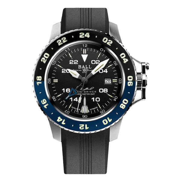 Ball Watch Watch Engineer Hydrocarbon AeroGMT Sled Driver 42mm Black Dial Black Strap