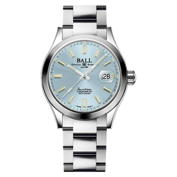 Ball Watch Engineer Master II Endurance 1917 40mm 40mm Ice Blue Dial Silver Steel Bracelet