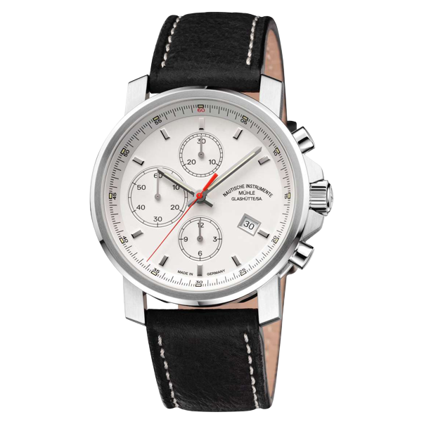 Mühle Glashütte 29er 42.4mm White Dial Black Strap