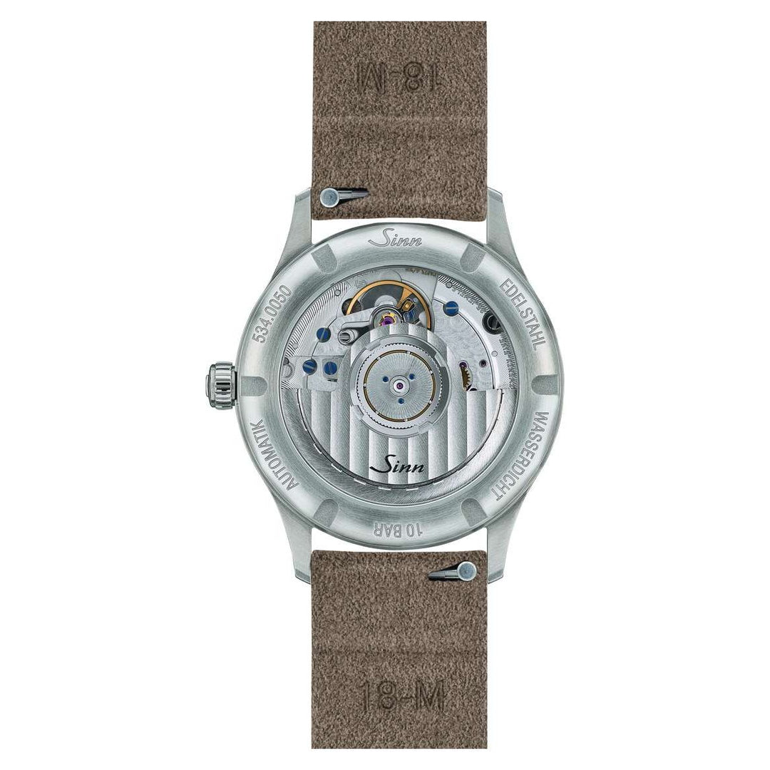 Sinn 534 MOP W 34mm White MOP Dial Sand-Colored Leather Strap