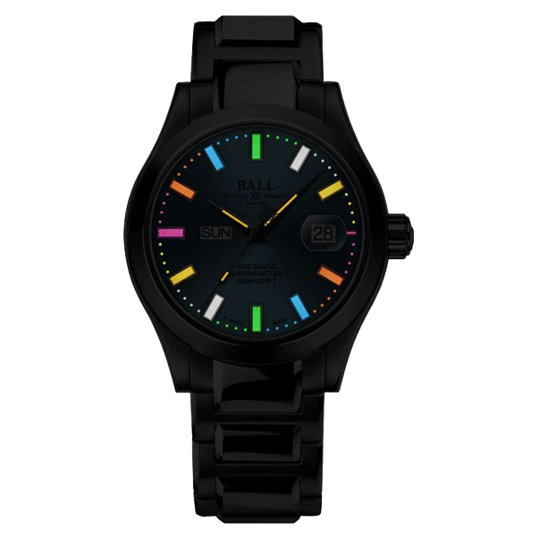 Ball Watch Watch Engineer III Marvelight 40mm Black Dial Silver Steel Bracelet