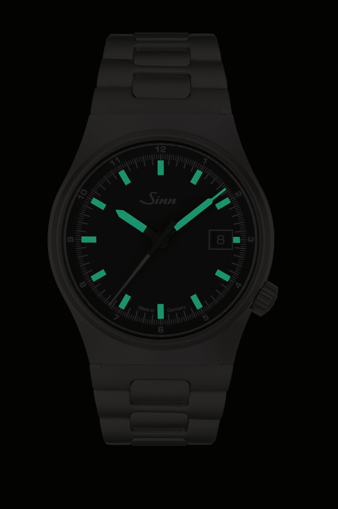 SINN 544 38.5mm Black Dial Silver Stainless Steel Bracelet