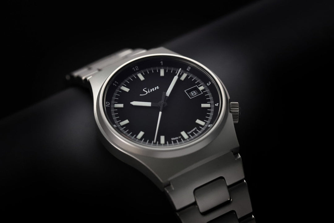 SINN 544 38.5mm Black Dial Silver Stainless Steel Bracelet