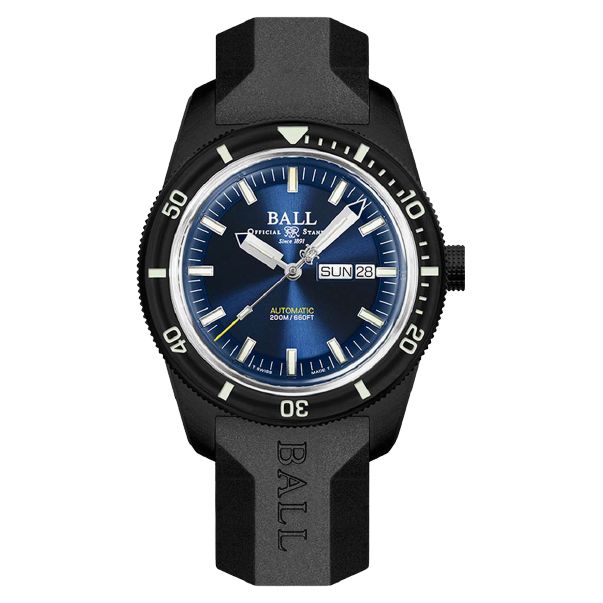 Ball Watch Watch Engineer II Skindiver Heritage 42mm Blue Dial Black Strap