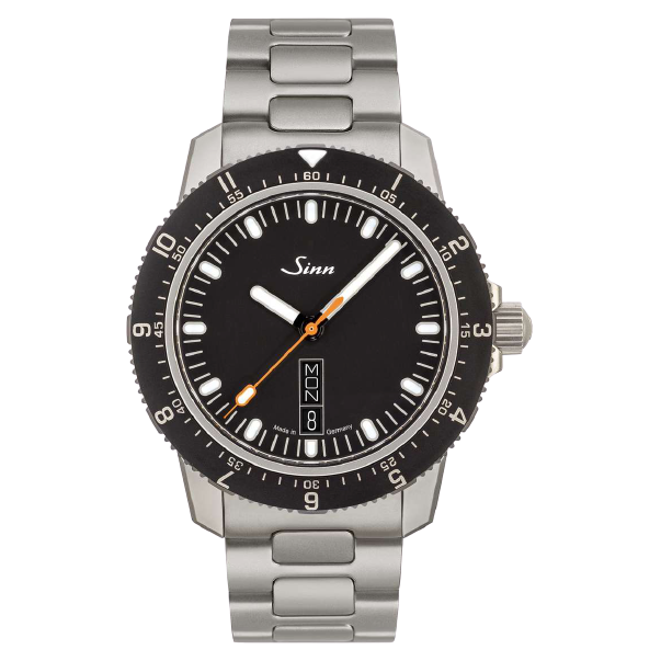 Sinn 105 St Sa 39.5mm Black Dial Silver Steel Bracelet
