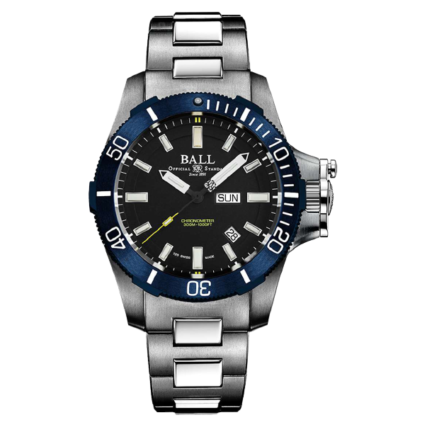 Ball Watch Watch Engineer Hydrocarbon Submarine Warfare 42mm Black Dial Silver Steel Bracelet