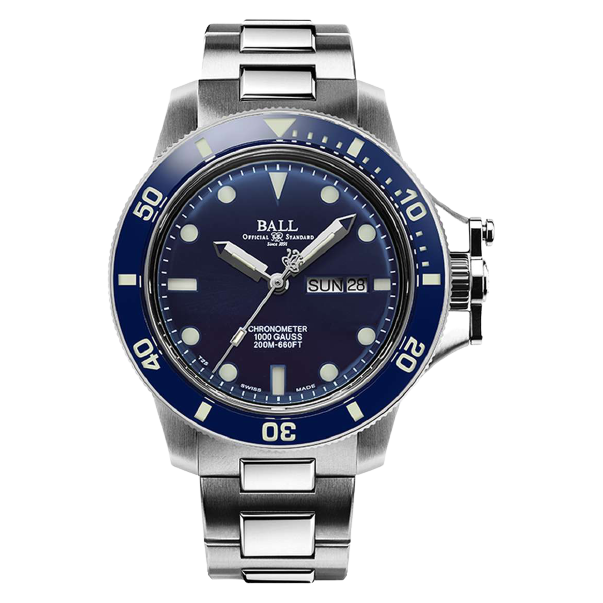 Ball Watch Watch Engineer Hydrocarbon Original 42mm Blue Dial Silver Steel Bracelet