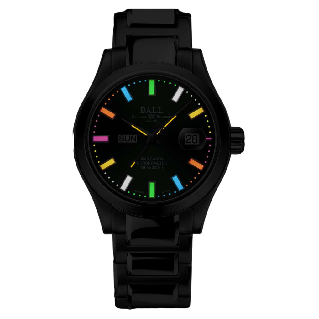 Ball Watch Watch Engineer III Marvelight 40mm Green Dial Silver Steel Bracelet