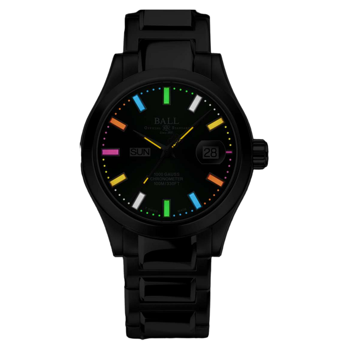 Ball Watch Watch Engineer III Marvelight 40mm Green Dial Silver Steel Bracelet