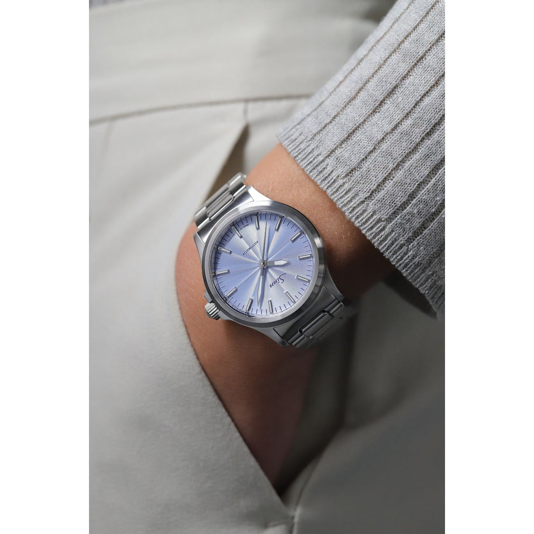 Sinn 556 ICE BLUE 38.5mm Ice Blue Dial Silver Steel Bracelet