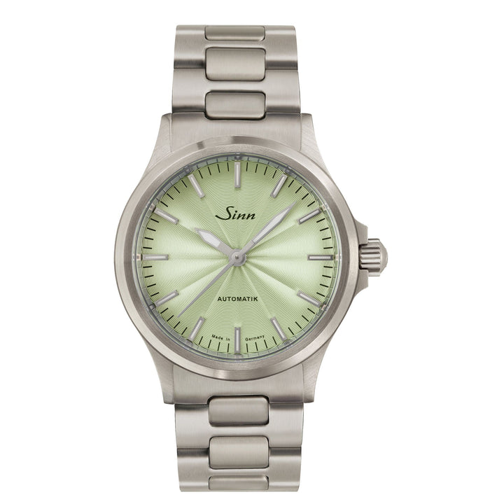 Sinn 556 SAGE 38.5mm Sage Dial Silver Steel Bracelet