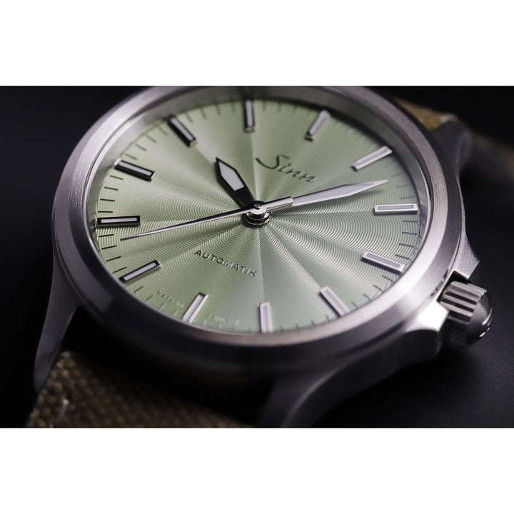 Sinn 556 SAGE 38.5mm Sage Dial Silver Steel Bracelet