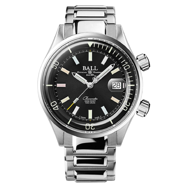Ball Watch Watch Engineer Master II Diver Chronometer 42mm Black Dial Silver Steel Bracelet