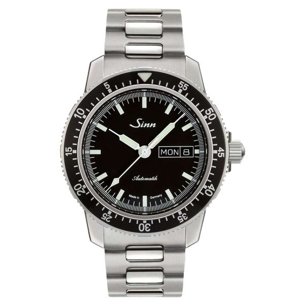 Sinn 104 St Sa I 41mm Black Dial Silver Steel Bracelet