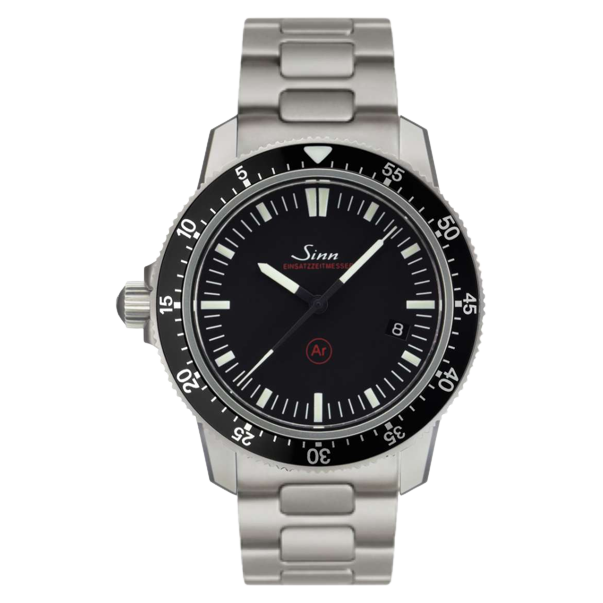 Sinn EZM 3F 41mm Black Dial Silver Steel Bracelet