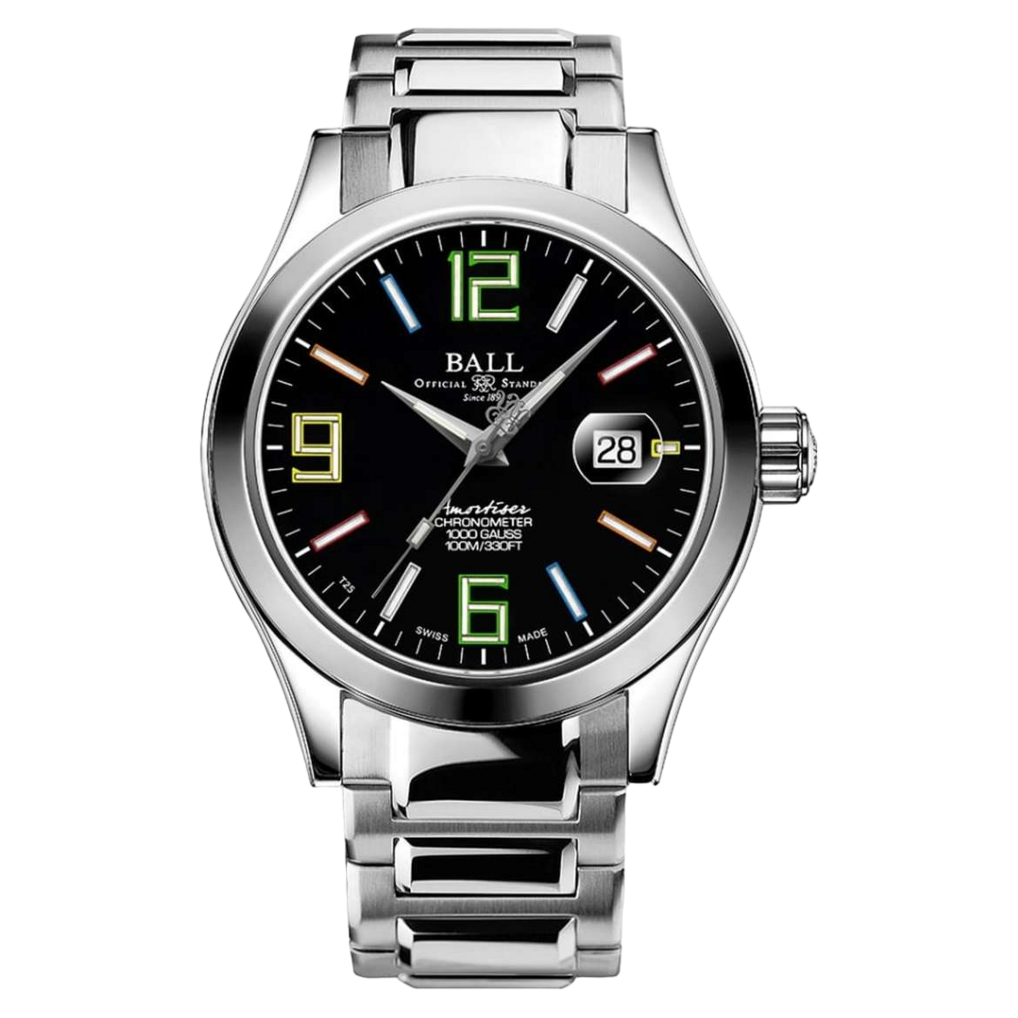 Ball Watch Watch Engineer III Pioneer II 42mm Black Dial Silver Steel Bracelet