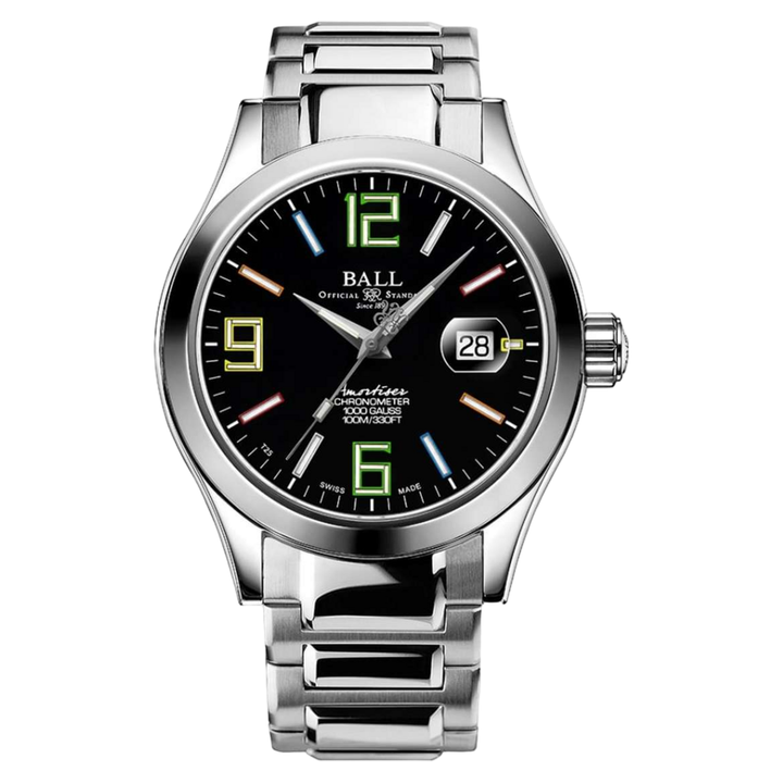 Ball Watch Watch Engineer III Pioneer II 42mm Black Dial Silver Steel Bracelet