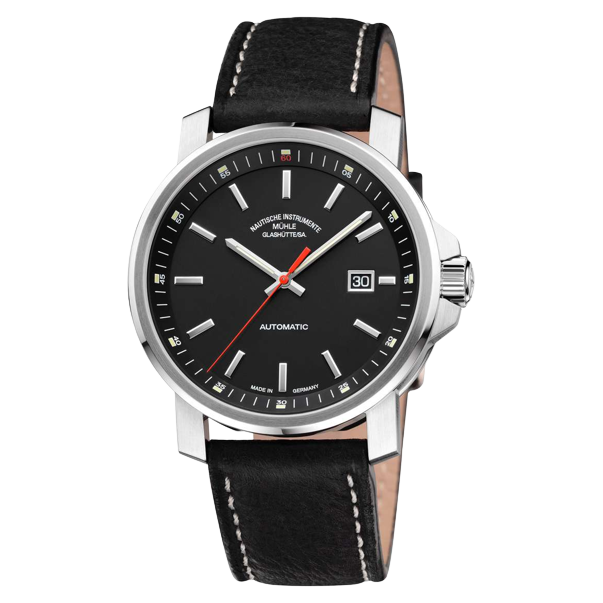 Mühle Glashütte 29er 42.4mm Black Dial Black Strap