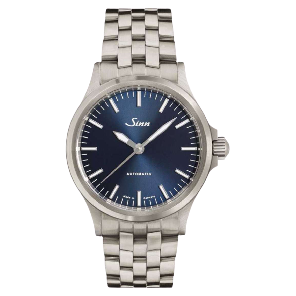 Sinn 556 I B 38.5mm Blue Dial Silver Steel Bracelet
