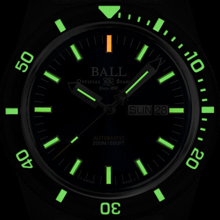Ball Watch Watch Engineer II Skindiver Heritage 42mm Blue Dial Black Strap