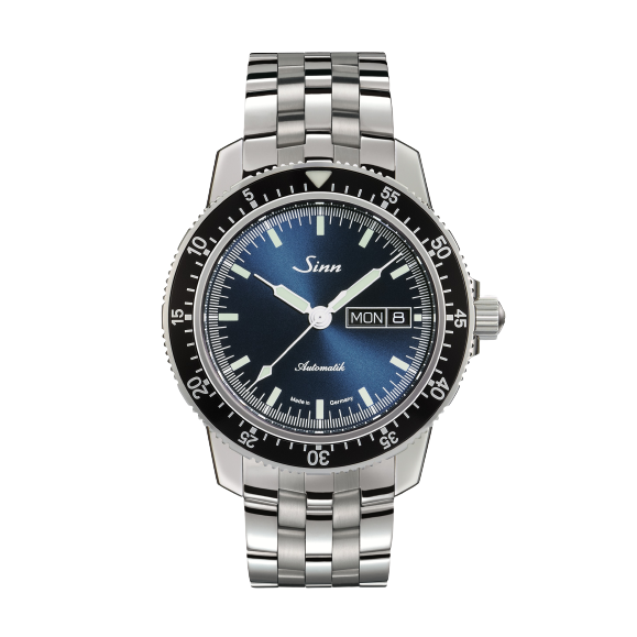 Sinn 104 St Sa I B 41mm Blue Dial Silver Steel Bracelet