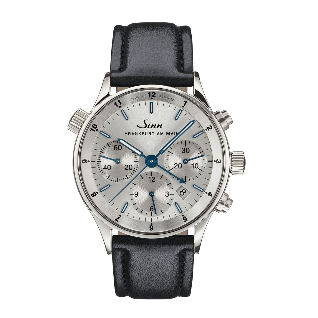 Sinn 6000 Anniversary III 38.5mm Silver Dial Silver Steel Bracelet