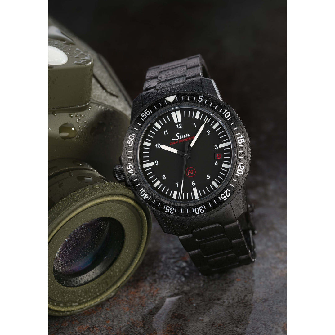 Sinn EZM 3 S 41mm Black Dial Black Strap