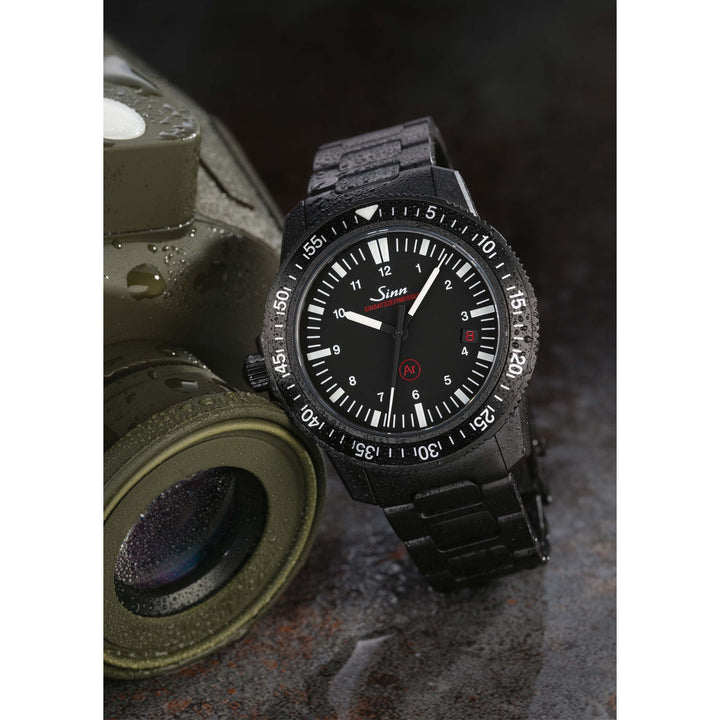 Sinn EZM 3 S 41mm Black Dial Black Strap