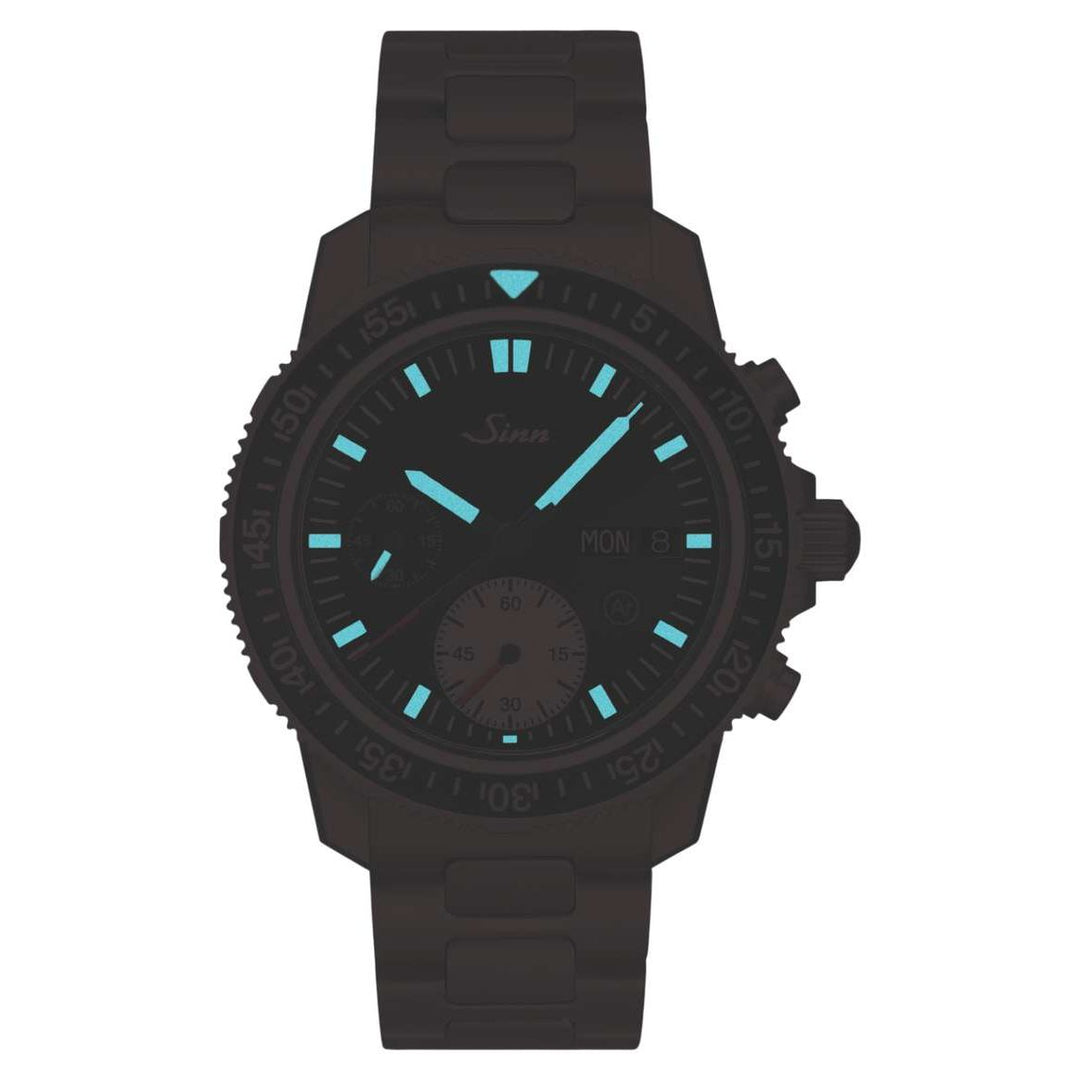 Sinn 613 St 41mm Black Dial Blue Strap