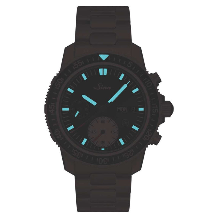 Sinn 613 St 41mm Black Dial Blue Strap