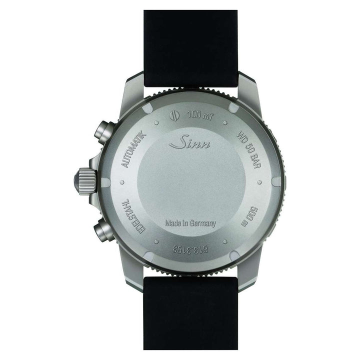 Sinn 613 St 41mm Black Dial Black Strap
