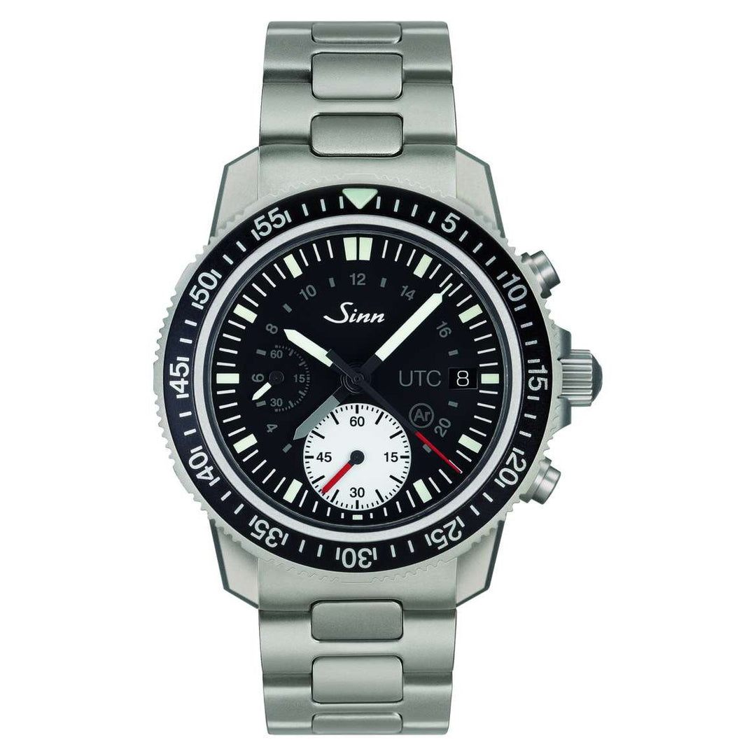 Sinn 613 St UTC 41mm Black Dial Blue Strap