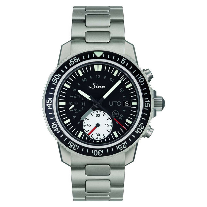 Sinn 613 St UTC 41mm Black Dial Blue Strap