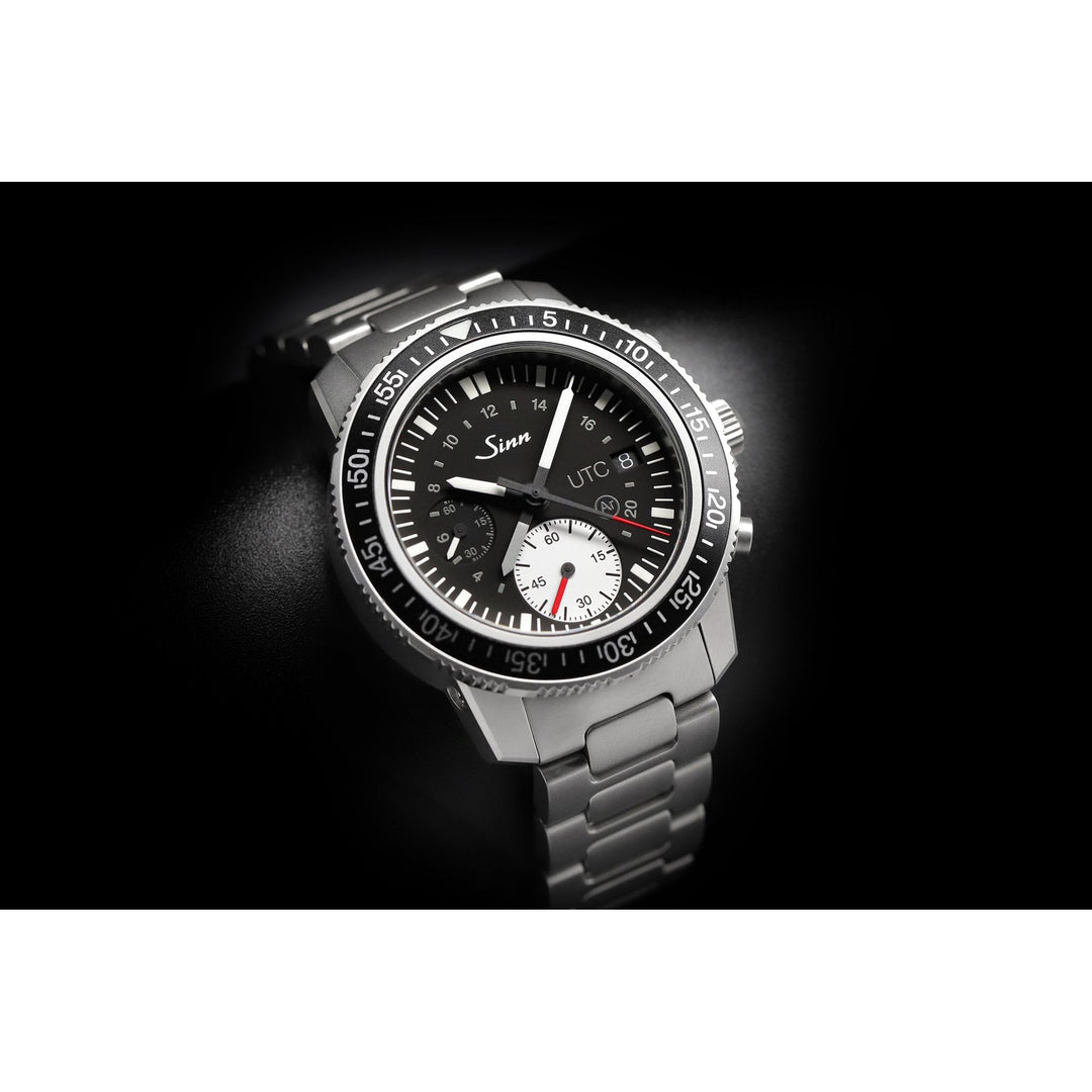 Sinn 613 St UTC 41mm Black Dial Blue Strap