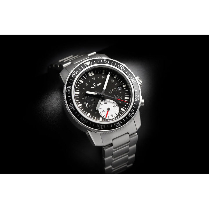 Sinn 613 St UTC 41mm Black Dial Blue Strap