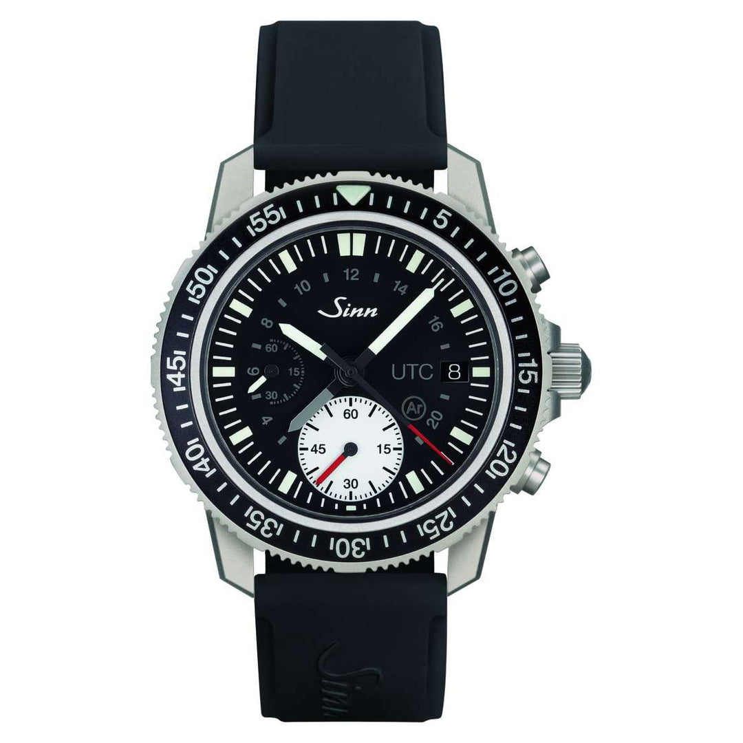 Sinn 613 St UTC 41mm Black Dial Black Strap