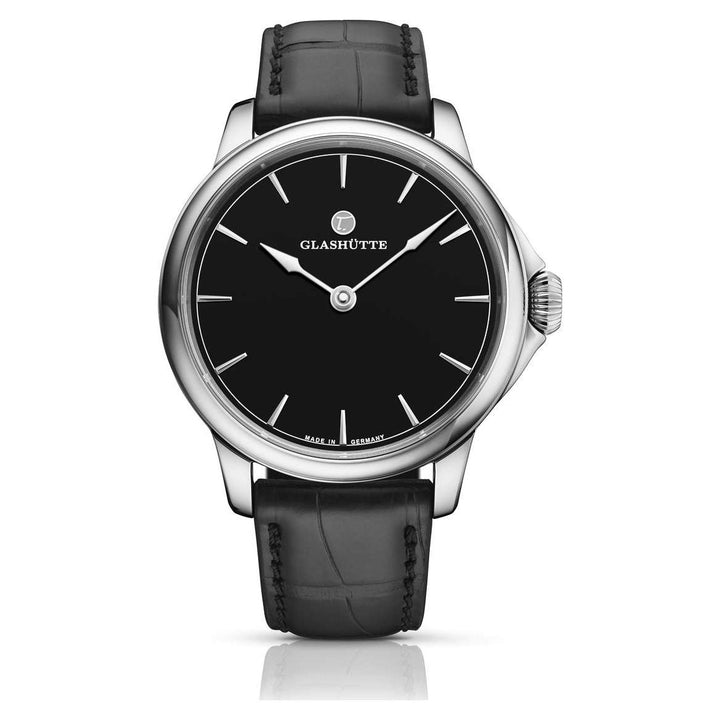 Tutima Patria 41mm Black Dial Black Alligator Strap