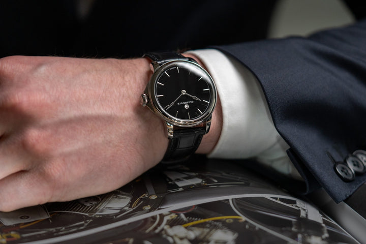 Tutima Patria 41mm Black Dial Black Alligator Strap