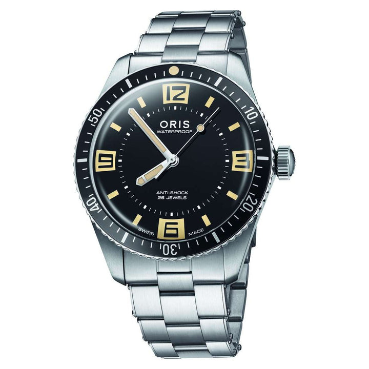 Oris Divers 60th Anniversary Edition 40mm Black Dial Silver Black Steel Bracelet