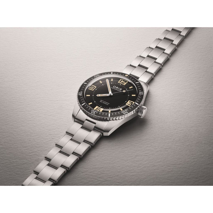 Oris Divers 60th Anniversary Edition 40mm Black Dial Silver Black Steel Bracelet