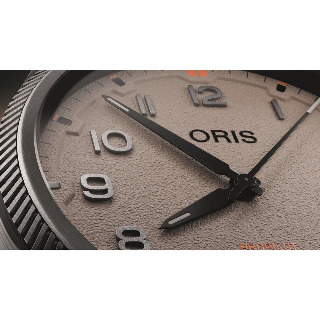 Oris Propilot Desert Edition 41mm Brown Dial Black Strap