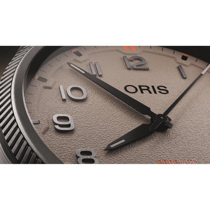 Oris Propilot Desert Edition 41mm Brown Dial Black Strap