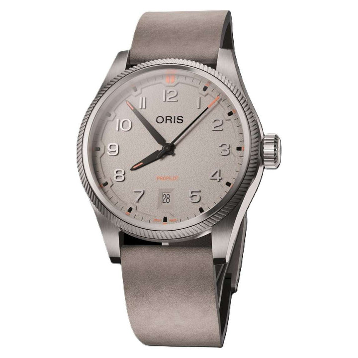 Oris Propilot 41mm Chalk Dial Chalk Strap