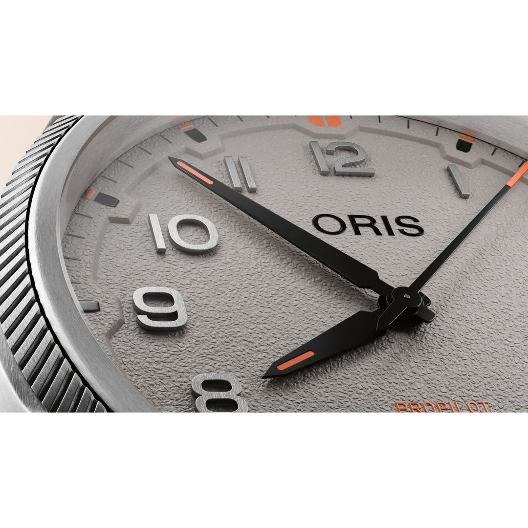 Oris Propilot 41mm Chalk Dial Chalk Strap