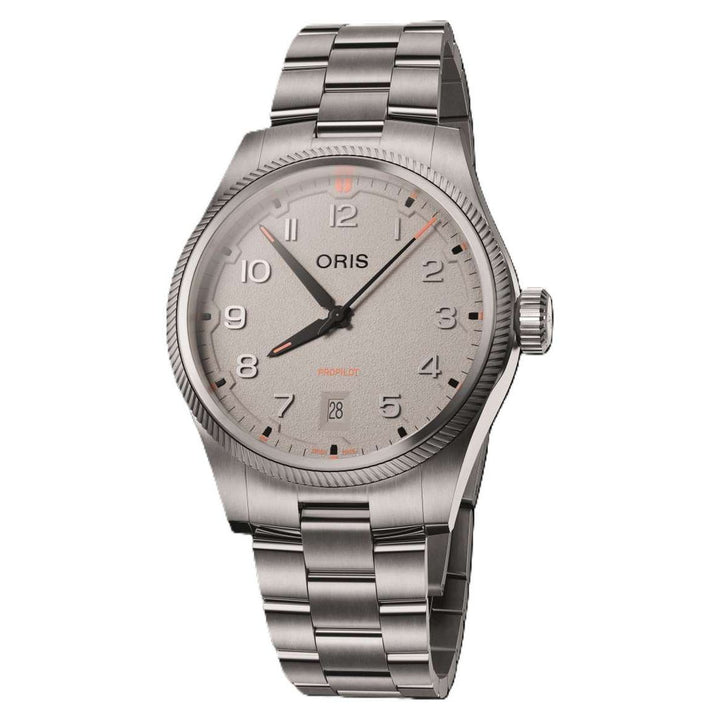 Oris Propilot 41mm Chalk Dial Stainless Steel Steel Bracelet