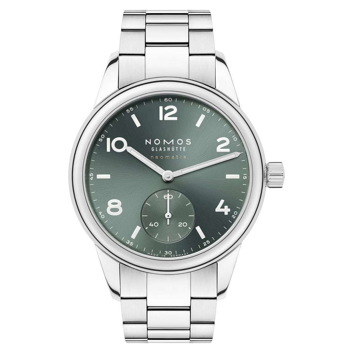 NOMOS Club 37mm PVD coated, petrol green, sunburst decoration Dial Grey Bracelet Club Sport, with quick-change spring bars Strap