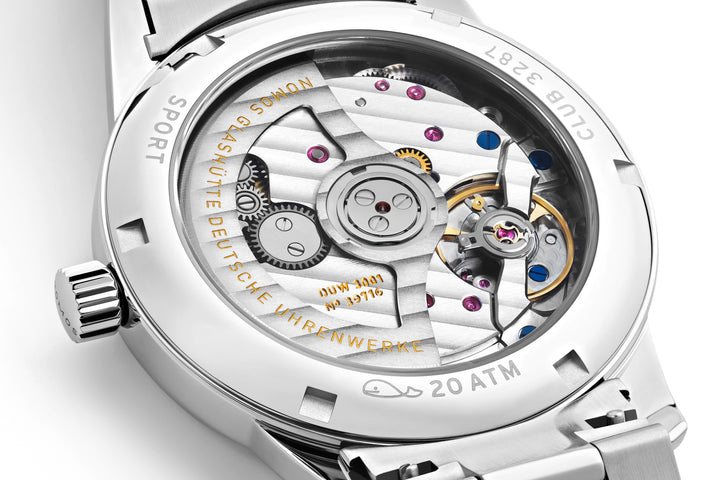 NOMOS Club 37mm PVD coated, polar blue, sunburst decoration Dial Grey Bracelet Club Sport, with quick-change spring bars Strap